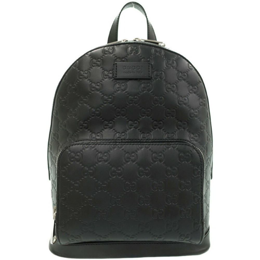 GUCCI Guccissima Signature Leather Backpack Black